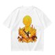 One Piece Sanji Fire Kick Graphic Olive T-Shirt