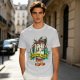 Forever Tired Coffee Mug Cartoon Character T-Shirt Design