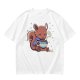 Olive T-Shirt With Cute Squirrel Holding Hot Drink Winter Art