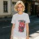 Olive T-shirt with Spider-Punk Cat Playing Guitar Graphic