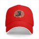 Black Baseball Cap with Cute Black Cat and Candy Print