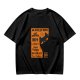 Olive T-Shirt with Cat-Themed Rock Band Concert Poster Print
