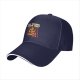 Black baseball cap with funny pizza boxer graphic and 'You Wanna Pizza Me?' text