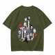Horror Movie Character Cats On Cat Tree Graphic T-Shirt