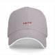 Black Baseball Cap with Red and Grey Japanese Script Embroidery
