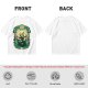 Olive Green T-Shirt With Fantasy Warrior Graphic Print