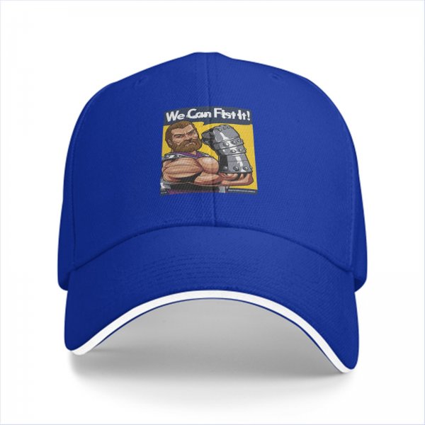 Black baseball cap with We Can Fist It muscular warrior graphic