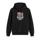 Black Hoodie with Japanese Ramen Themed Anime Graphic Print
