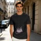 Olive Green T-Shirt With Upside Down Rat Graphic Print
