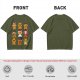 Olive Christmas Gingerbread Character Graphic T-Shirt