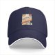 Black Baseball Cap With Retro Adulthood Guide Print