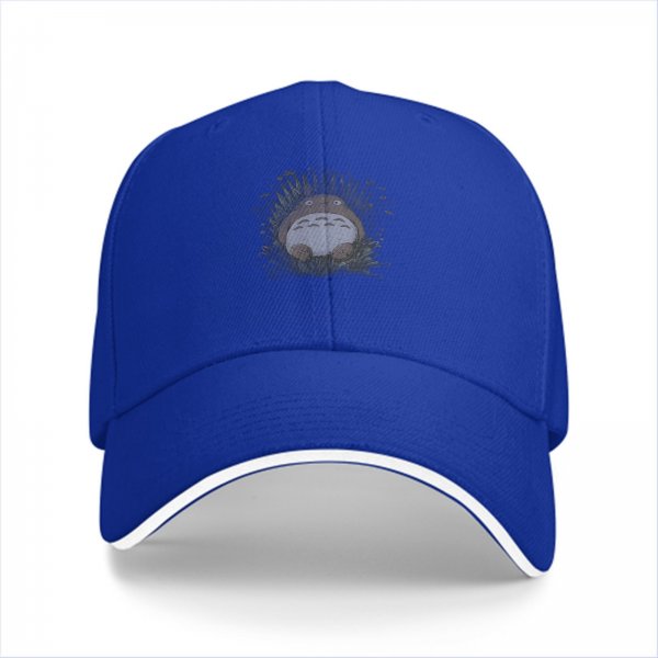 Black baseball cap with Totoro graphic print