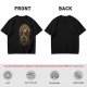 Olive green t-shirt with Pray the Coffee Brew graphic print