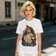 Olive T-Shirt Featuring the 'This Is Fine' Dog in Flames Holding Coffee