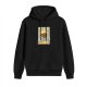 Black Hoodie With Tarot Card Style Coffee Print Design