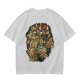 Olive Green T-Shirt With Detailed Monster Dragon Print