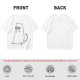 Olive T-Shirt With White Cat Playing Harmonica Graphic