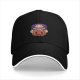 Black Baseball Cap With Cute Halloween Witch Cat Jack O Lantern Design