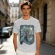 Olive T-Shirt With Sorcerer Mickey Starry Night Artwork