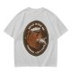 Olive t-shirt with bear captain fishing pun graphic