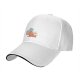 Black baseball cap with cute breakfast food character print