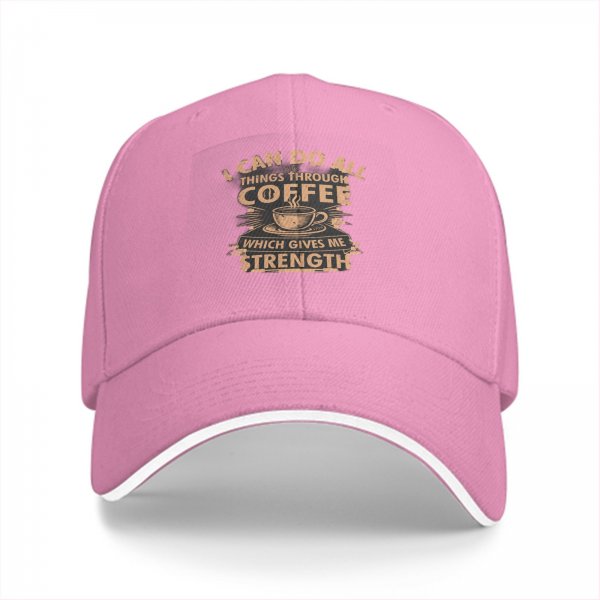 I Can Do All Things Through Coffee Strength Baseball Cap