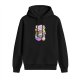 Black hoodie with Golden Girls themed 'Golden Grams' graphic print