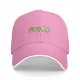 Black Baseball Cap With Colorful Cartoon Character Group Print