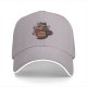 Black Baseball Cap With Cute Cat Coffee Print For Cat And Coffee Lovers