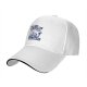 Black Baseball Cap With Shark 'I'm Not Angry Just Hungry' Print