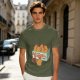 Olive T-Shirt With Cartoon Chicken Nuggets Box Print