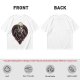 Olive T-shirt with Nosferatu Vampire in Red Heart Frame