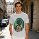 Attack on Titan layered silhouette graphic olive t-shirt