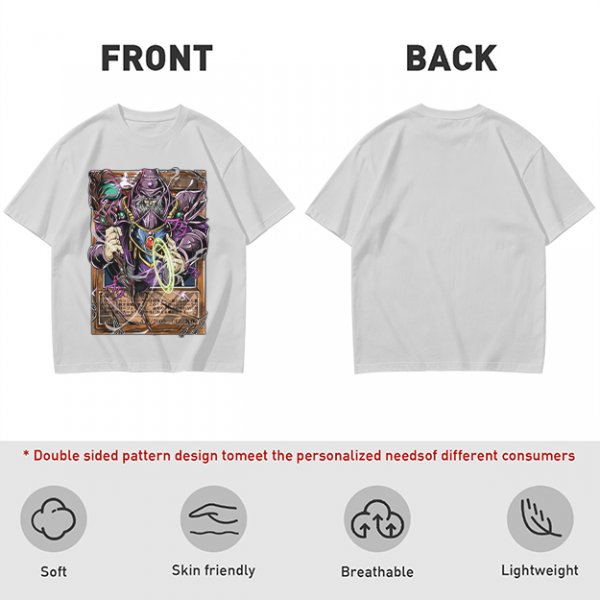 Olive T-Shirt Featuring Fantasy Wizard Card Artwork