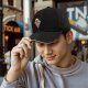 Black Baseball Cap With Melting Skull Ice Cream Cone Graphic