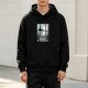 Black hoodie with UFO mirror graphic and 'Believe in Yourself' text