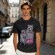Olive graphic t-shirt with raccoons and 'I Will Rise Eventually' text