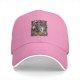 Black Baseball Cap with Fantasy Dark Sorcerer Graphic Print