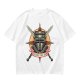 Olive T-Shirt With Praise The Sun Knight Helmet Crossed Swords Artwork