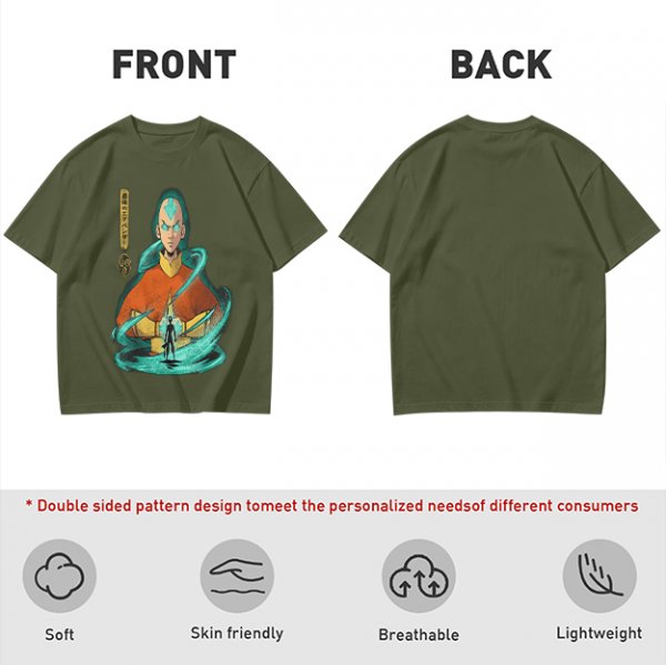 Avatar Aang Airbender Graphic Tee for Anime Fans