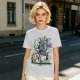 Olive T-shirt with Studio Ghibli Character Mashup Art Print