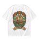 Olive T-shirt with Pirate Ship Homeward Bound Tattoo Style Print