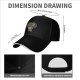 Black Baseball Cap With Wizard Cat 'My Super Power Is Making Stupid People Disappear' Print