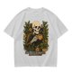 Skeleton with Coffee and Plants T-Shirt Graphic