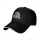 Black baseball cap with Elisa Sue graphic and text print