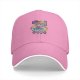 Black baseball cap with Sailor Moon inspired cat graphic print