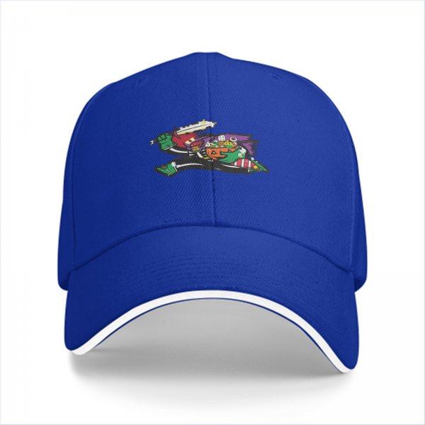 Black Baseball Cap With Colorful Halloween Witch Graphic Print