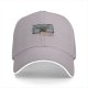Black Baseball Cap with Retro Boombox and Cassette Print