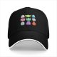 Black Baseball Cap With Star Wars Themed Conversation Hearts