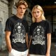 Olive t-shirt with skeleton graphic and 'It Is What It Is' text